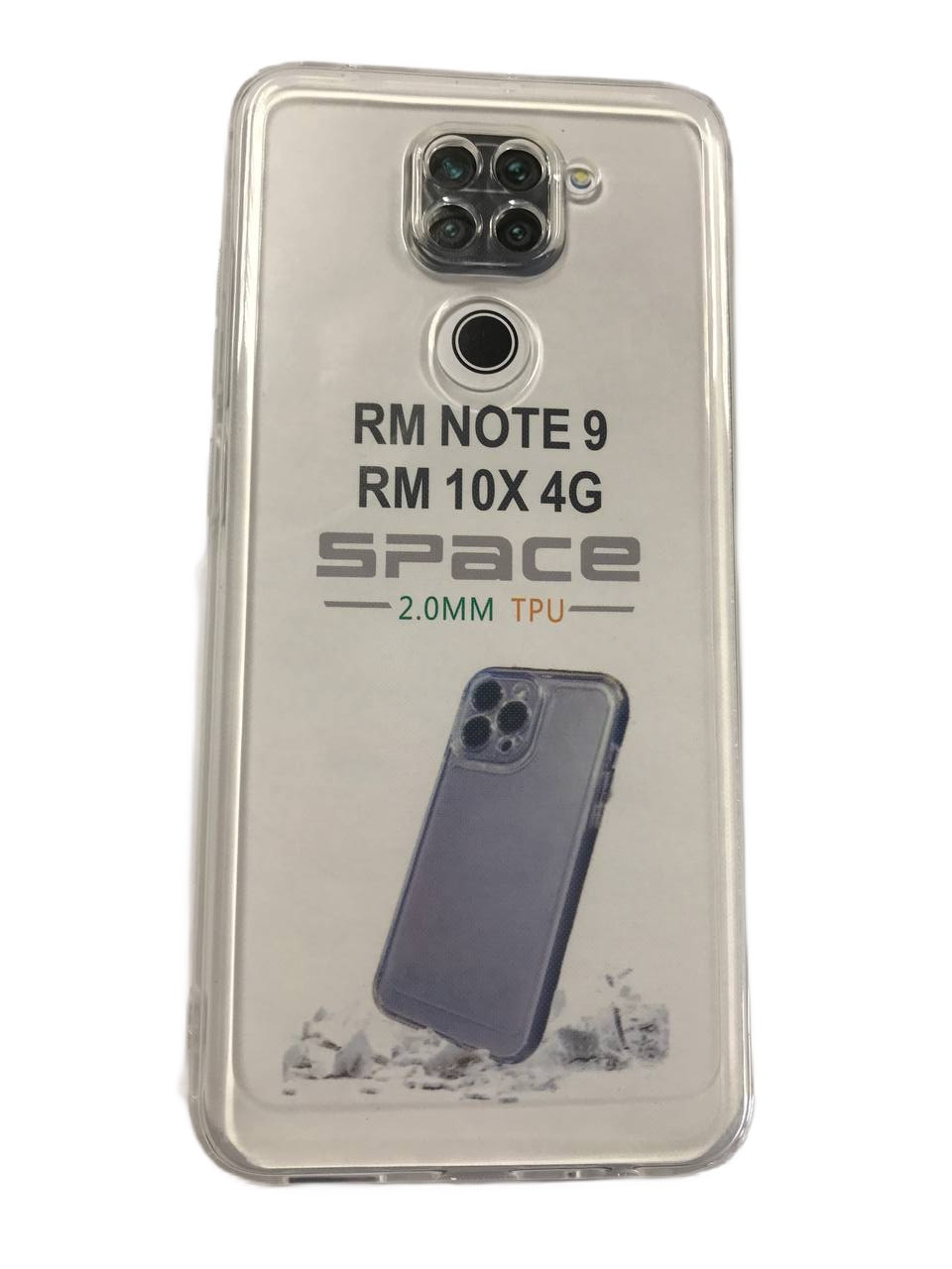 Силікон "Space TPU" Xiaomi Redmi Note 9 Прозорий