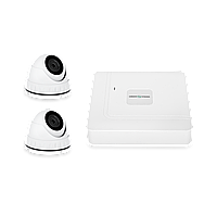 Комплект відеоспостереження вуличний на 2 антивандальні камери Green Vision GV-K-W61/02 5MP (Lite)