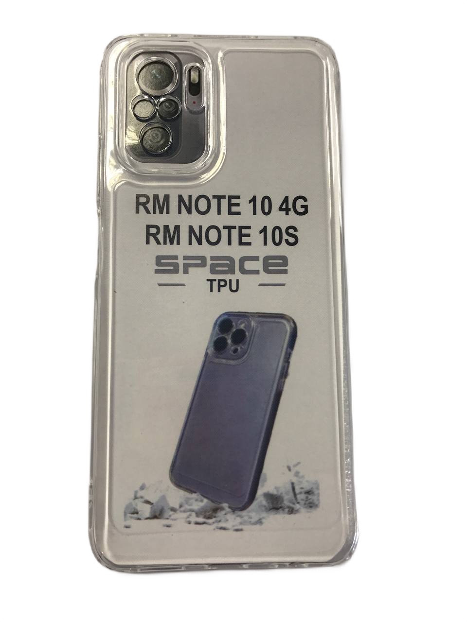Силікон "Space TPU" Xiaomi Redmi Note 10/Note 10S Прозорий