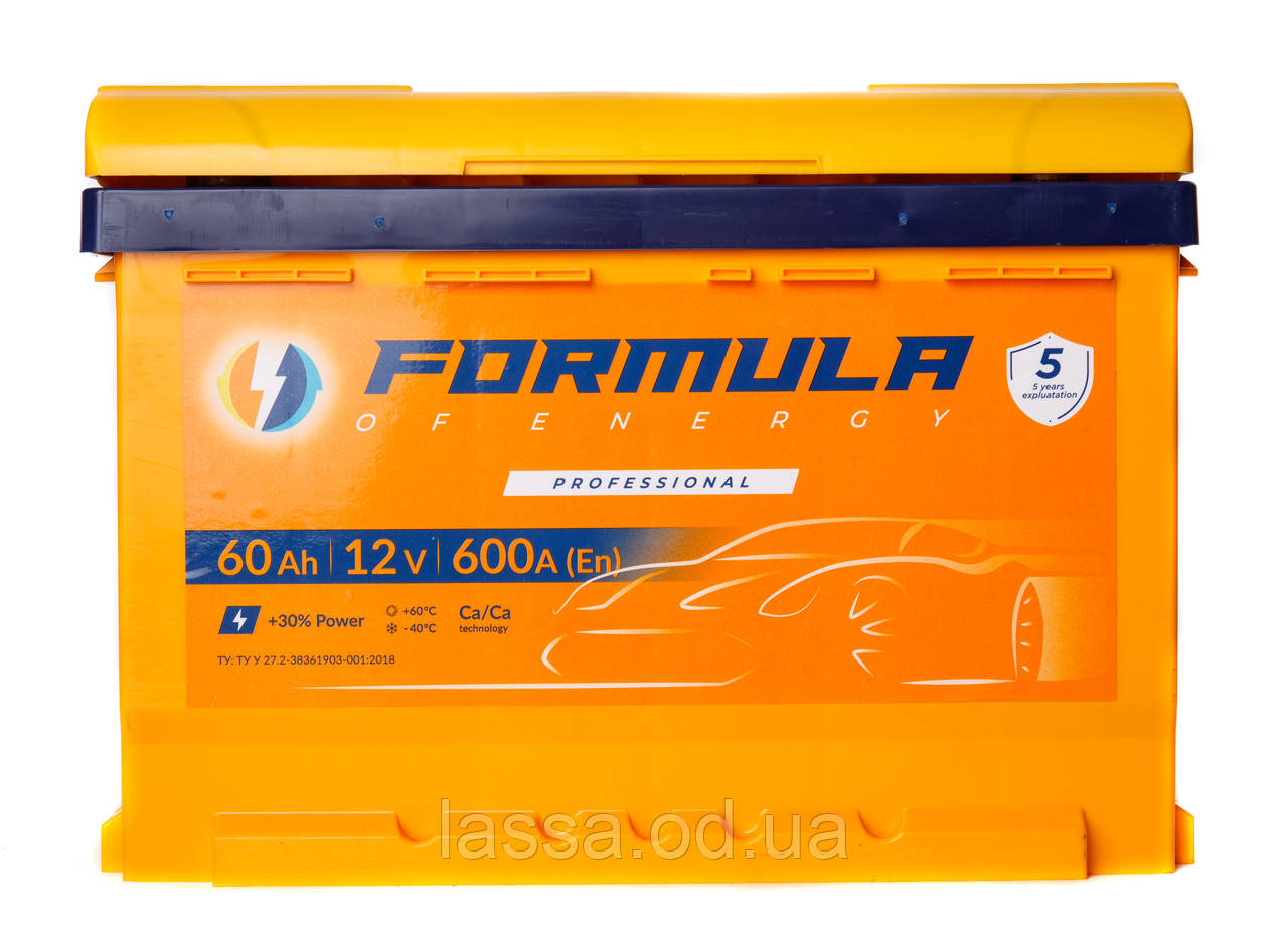 Акумулятор Formula professional 6СТ-60-АЗ (0) правий плюс