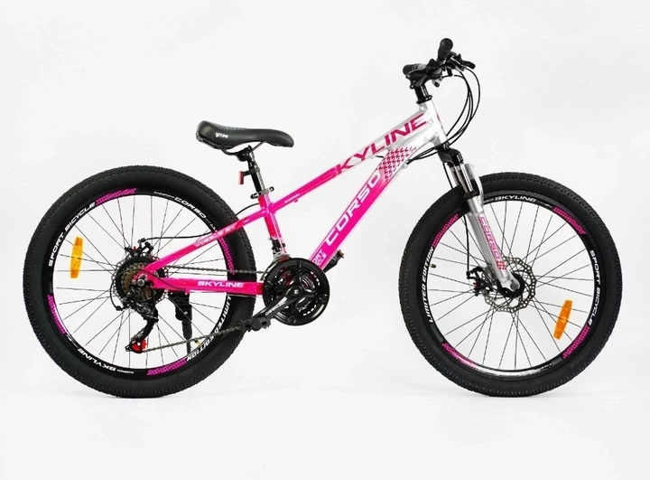 Спортивный Горный Велосипед MTB Corso SkyLine SL-24688 Колеса 24 Дюйма ...