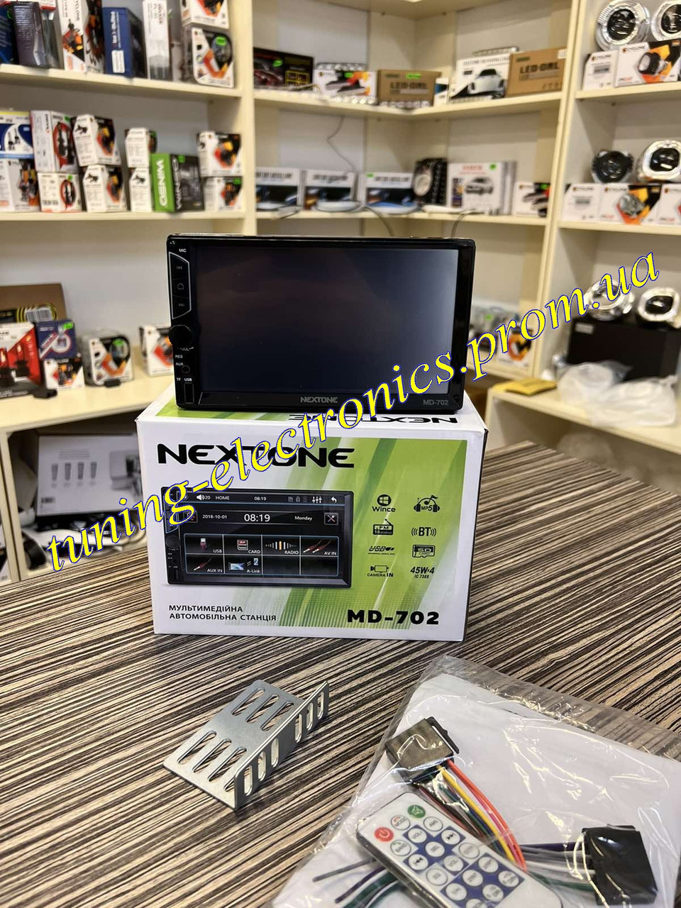 Автомагнитола на Ланос\Сенс 2 din Nextone MD-702 C USB AUX Bluetooth и экраном 7 дюймов - фото 2 - id-p1864626247