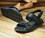 Сандалі Чоловічі Натуральна Шкіра Чорні, фото 3