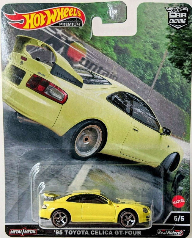 Машинка Hot Wheels Premium - '95 Toyota Celica GT-Four - 2022 Mountain Drifters (5/5) - Car Culture - Real Riders - HCJ82