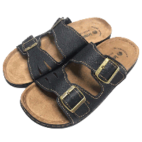 Чоловічі шльопанці Inblu з металевими пряжками на ремінцях, шльопанки на анатомічній підошві.