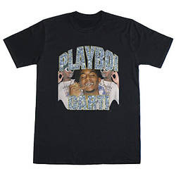 Футболка чорна LOYS Playboi Carti стиль хип-хоп XS