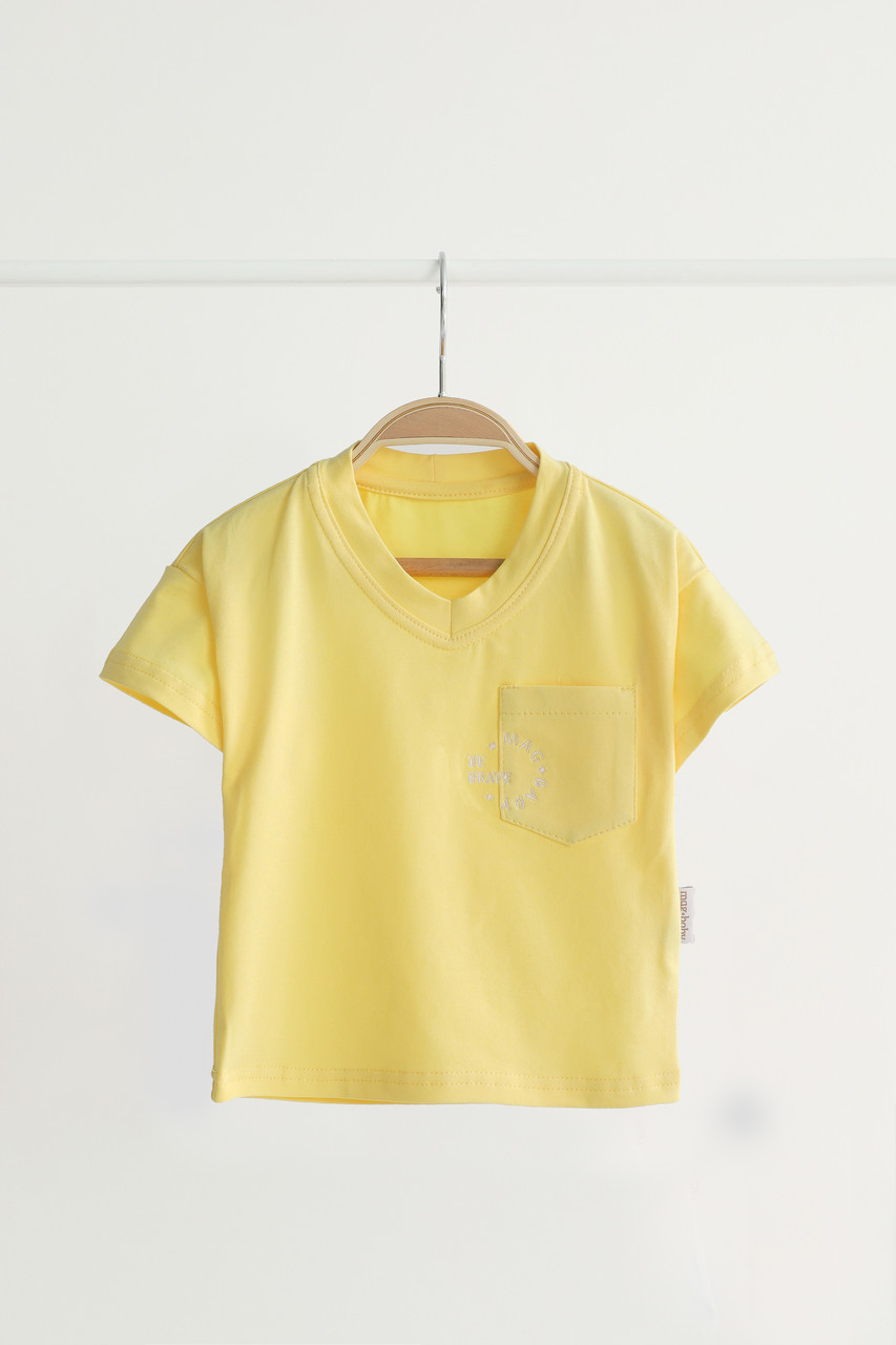 Футболка Be brave, жовта, фото 1