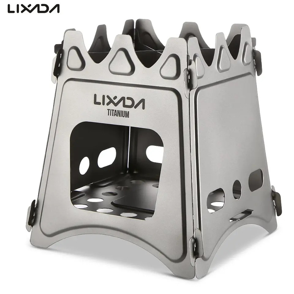 Титанова піч-щіпочниця Lixada titanium Розмір XL Туристична піч., фото 1