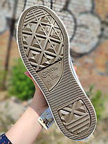 Кеди Converse All Star MARRON КОТОН Темно-рожеві кеди конверси низькі ТЕКСТИЛЬНІ літні чоловічі, фото 6