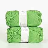 Пряжа DROPS Cotton Light (колір 39 spring green), фото 3