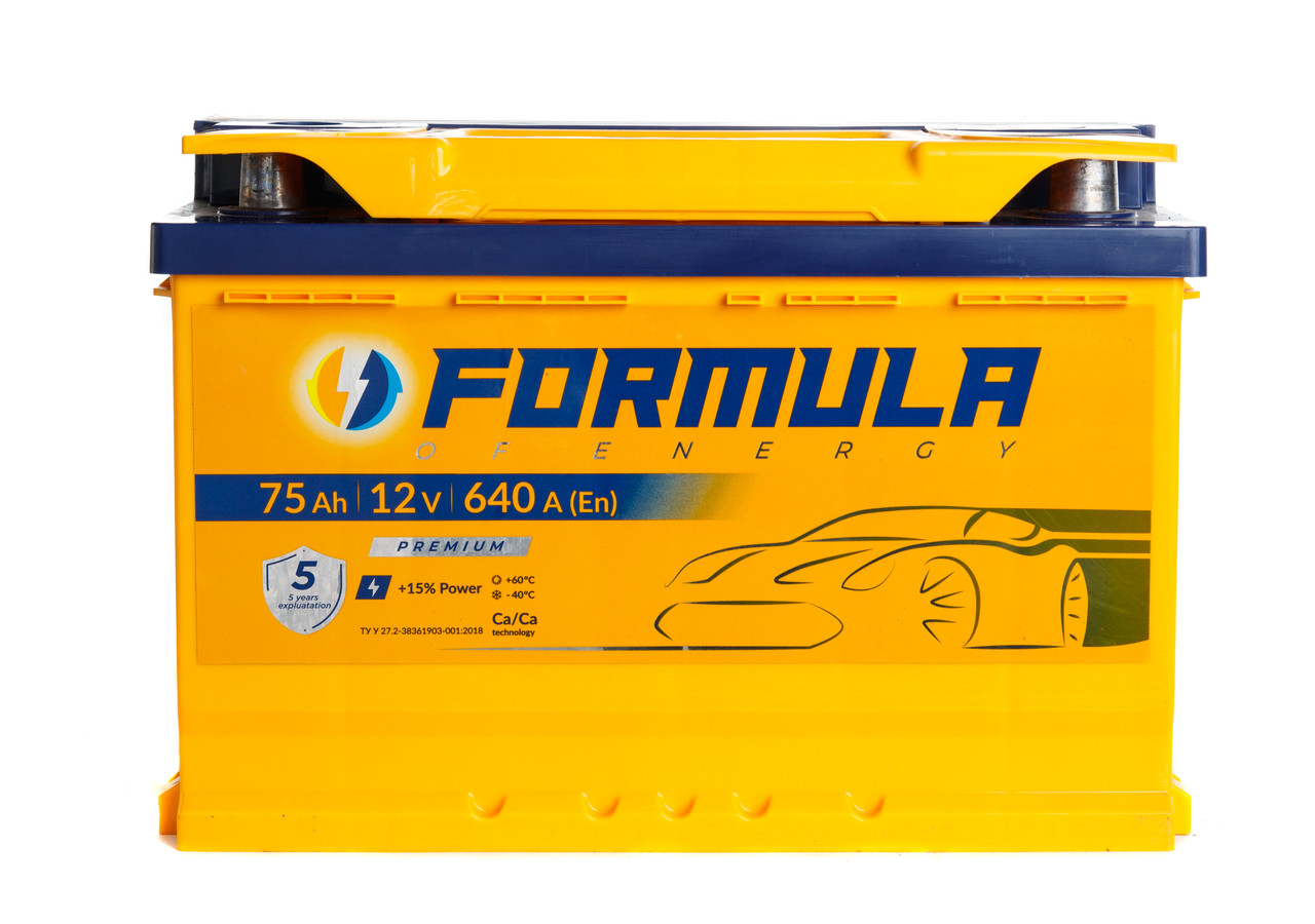 Акумулятор Formula premium 6СТ-75-АЗ (0) правий плюс