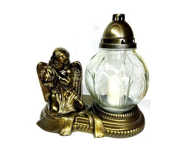 Лампадка скляна 75 рік. (32 см) 1/2 (9-302A), фото 1