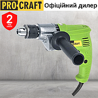 Дрель безударная Procraft PS1150 электродрель с реверсом и регулировкой оборотов, 1150 Вт