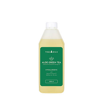 Професійна масажна олія Thai oils Aloe green tea, 1000мл