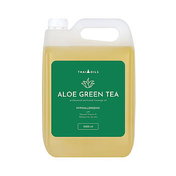 Професійна масажна олія Thai oils Aloe green tea, 5000мл