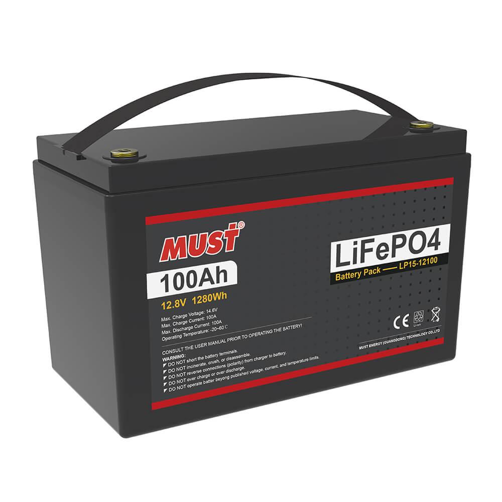 Акумуляторна батарея MUST LiFePO4 LP1500-12100 12 V 100 Ah