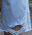 Модні джинсові жіночі шорти бермуди середньої довжини, фото 5