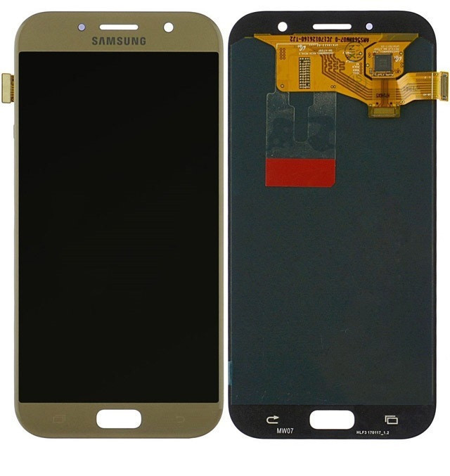 Дисплей Samsung A720F Galaxy A7 (2017) модуль в зборі з тачскріном, золотистий, OLED