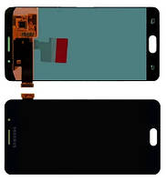 Дисплей Samsung A510 Galaxy A5 (2016) модуль в сборе с тачскрином, черный, OLED