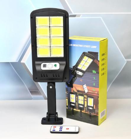 Два акумулятори! 160 світлодіодыв! Ліхтар вуличний на сонячній батареї. ДУ