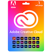 Ліцензійний ключ Adobe Creative Cloud All Apps на 1 місяць