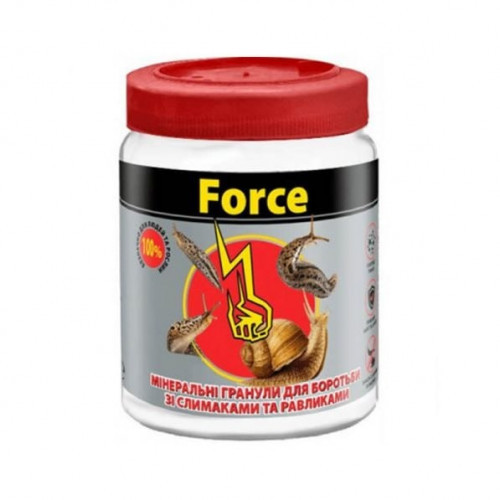Інсектицид від слимаків та равликів Force (мінеральні гранули) 150гр. в банці, фото 1