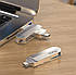 USB флеш-накопичувач Hoco UD10 USB3.0 Type C/Type A 32GB (Сталевий), фото 3