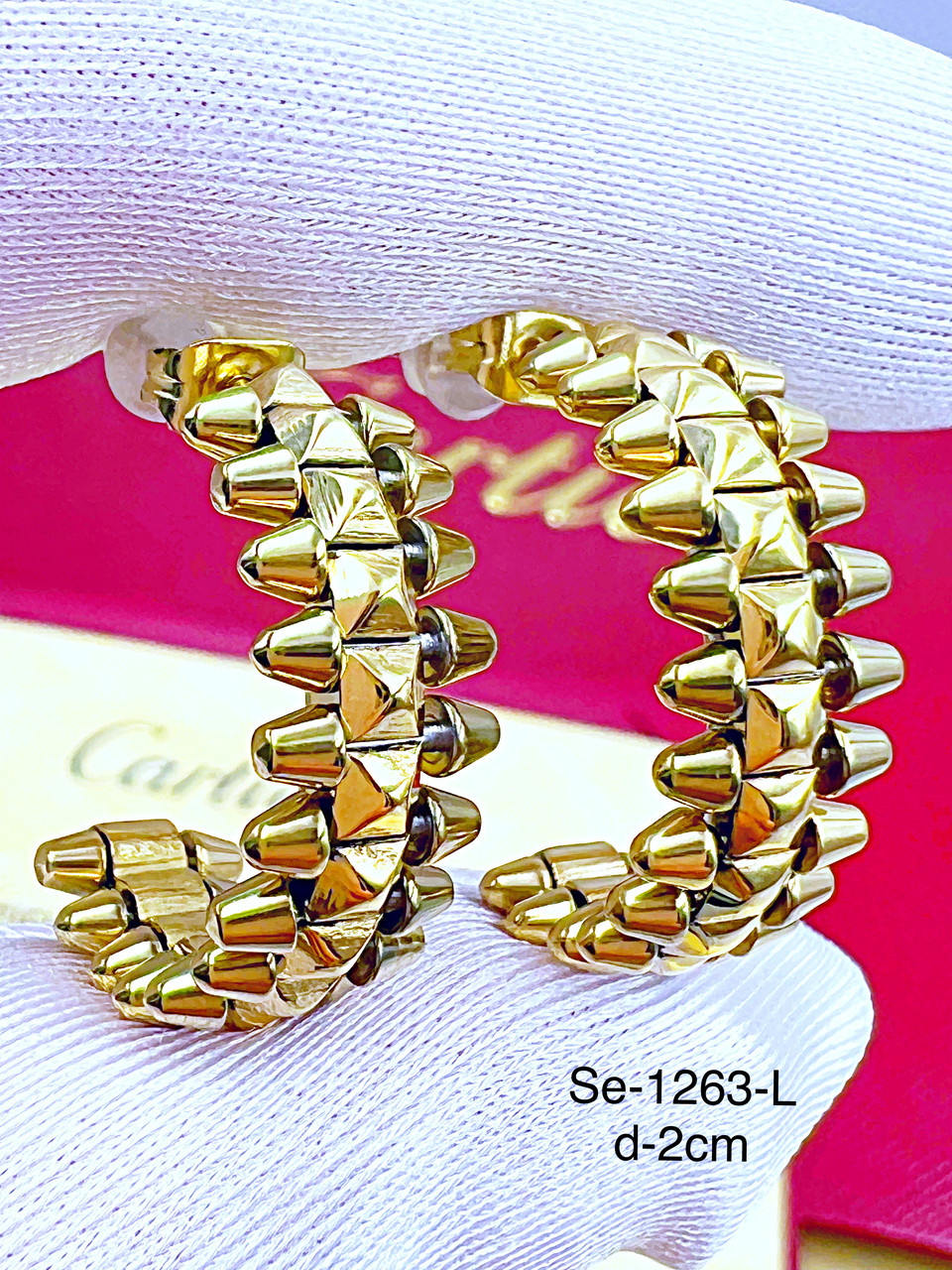 Сережки Stainlees Steel (14-K)