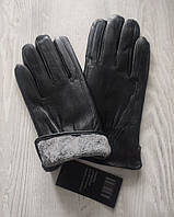 Чоловічі шкіряні рукавиці чорні