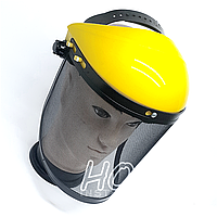 Маска із сіткою для роботи з мотокосою бензокосою тримером Щиток захисний для обличчя сітчастий