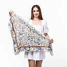 Тоненька бавовняна хустка з квітковим принтом, фото 5