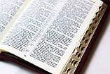 Біблія в кожзаме, золотий зріз, індекси, замок. Маки, фото 7