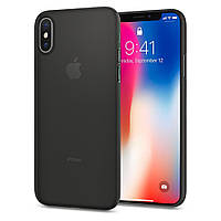 Чехол Spigen для iPhone XS/X, Air Skin, Black (063CS24910)