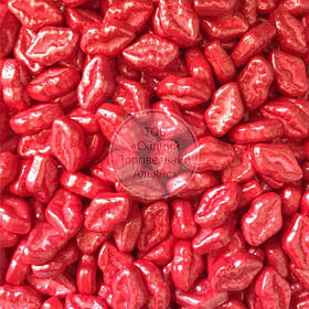 Посипки кондитерські Dr. Gusto — 30 г — Губи перламутрові червоні