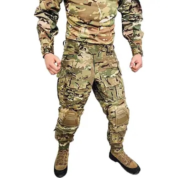 Армійські штани всу тактичні військові чоловічі мультикам GRAD GEAR HAWK ALL WEATHER Multicam L