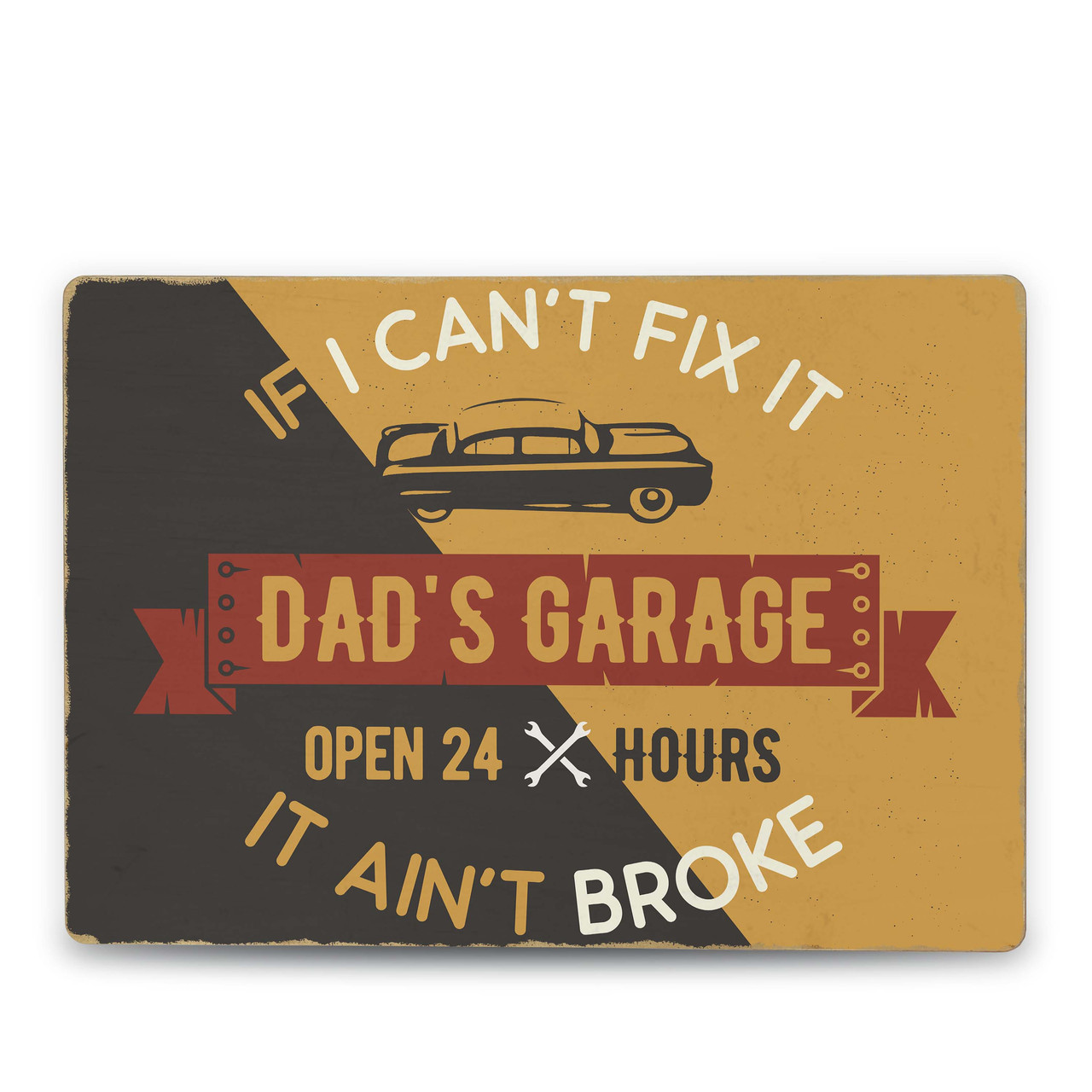Дерев'яний Постер Dad's Garage
