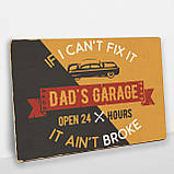 Дерев'яний Постер Dad's Garage, фото 2