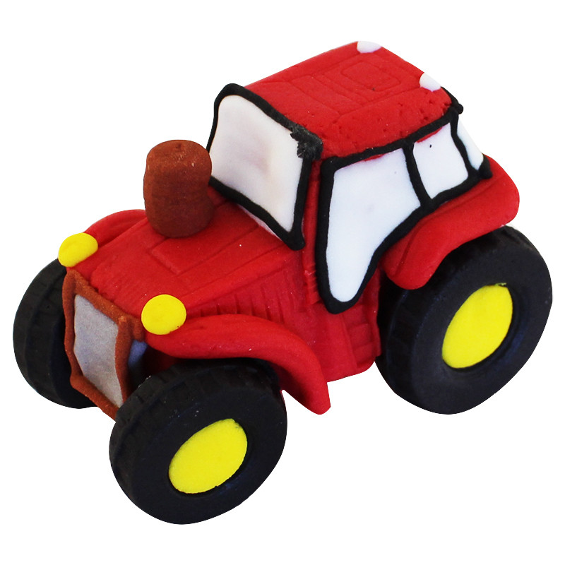 Фігурка з мастики "Тракторець" червоний, фото 1