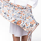 Тоненька бавовняна хустка з квітковим принтом, фото 6