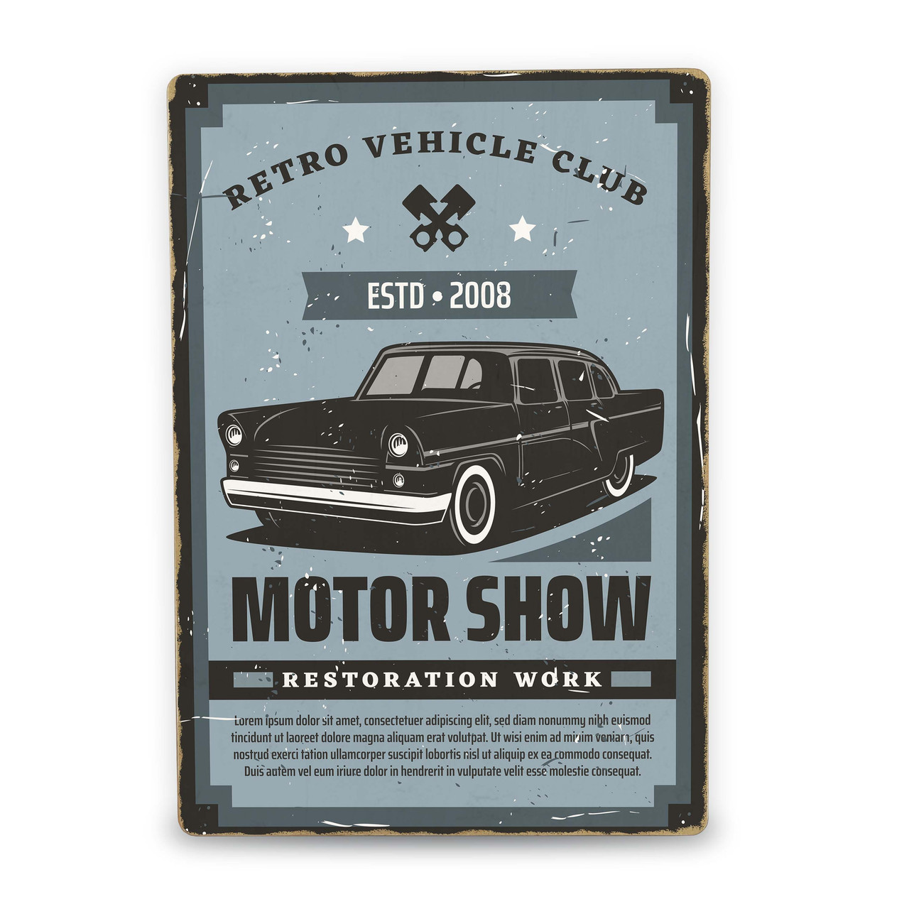 Дерев'яний Постер Motor Show