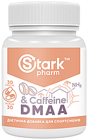 Стимулятор предтренировочный Stark Pharm - D-MAA 100 мг + Caffeine 200 мг (30 капсул) предтреник Д-МАА