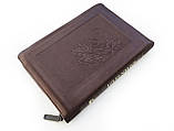 📖  Біблія в шкірозаміннику, золотий зріз, індекси, замок, фото 4