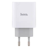 Сетевая зарядка для андроид смартфона СЗУ | A\20W | Hoco (белый)