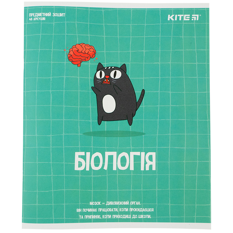 Зошит предметн. 48 арк., кл., софт т.гібр л, Cat, біологія