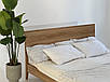 Комплект ліжко та тумби "Хюгге" з натурального дерева, фото 3