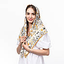 Тоненька бавовняна хустка з квітковим принтом, фото 2