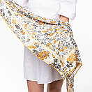 Тоненька бавовняна хустка з квітковим принтом, фото 6