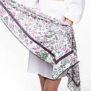 Тоненька бавовняна хустка з квітковим принтом, фото 6