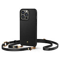 Чехол Spigen для iPhone 13 Pro - Cyrill, Classic Charm, с ремешком, Черный (ACS03582)