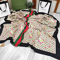 Платок Gucci шелковый с ручной подшивкой